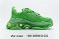 Pairs Triple S clear bottom green shoes men women sock shoes speed 1.0 trainers  14