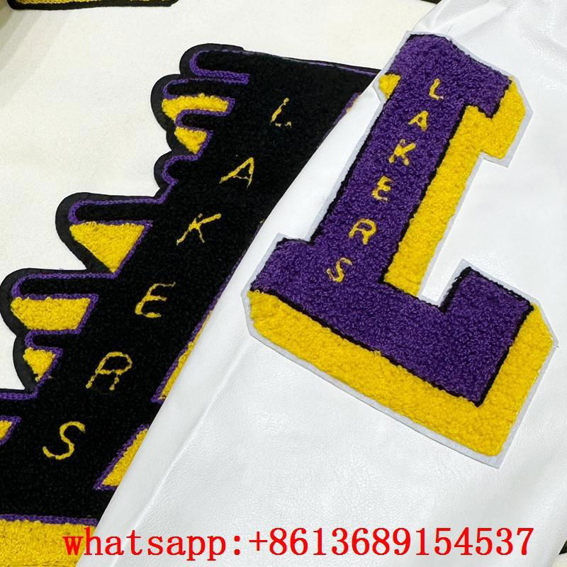 lakers jacket white,lakers varsity jacket,LA lakers jacket mens la jacket purple 2