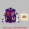 lakers jacket white,lakers varsity jacket,LA lakers jacket mens la jacket purple 15