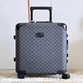       globe trotter GG         canvas large suitcase,      l   age,      bag 10