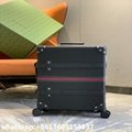       globe trotter GG         canvas large suitcase,      l   age,      bag 12