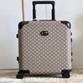       globe trotter GG         canvas large suitcase,      l   age,      bag 15