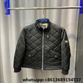          Quilted shell jacket,corduroy collar diamond quilted jacket,         7