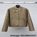          Quilted shell jacket,corduroy collar diamond quilted jacket,         12