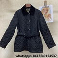          Quilted shell jacket,corduroy collar diamond quilted jacket,         15