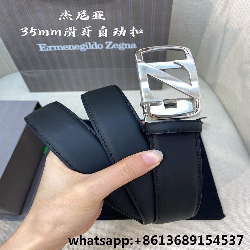 Ermenegiido Zelma belt ,zegna buckle fastening leather belt,zegna suede belts 2