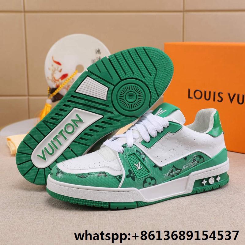     rainer sneaker,    hoes sneakers,    onogram denim trainer,    hoes,green lv