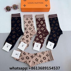 lv archives set of 5 socks,prada cotton socks,D oblique socks,versace socks