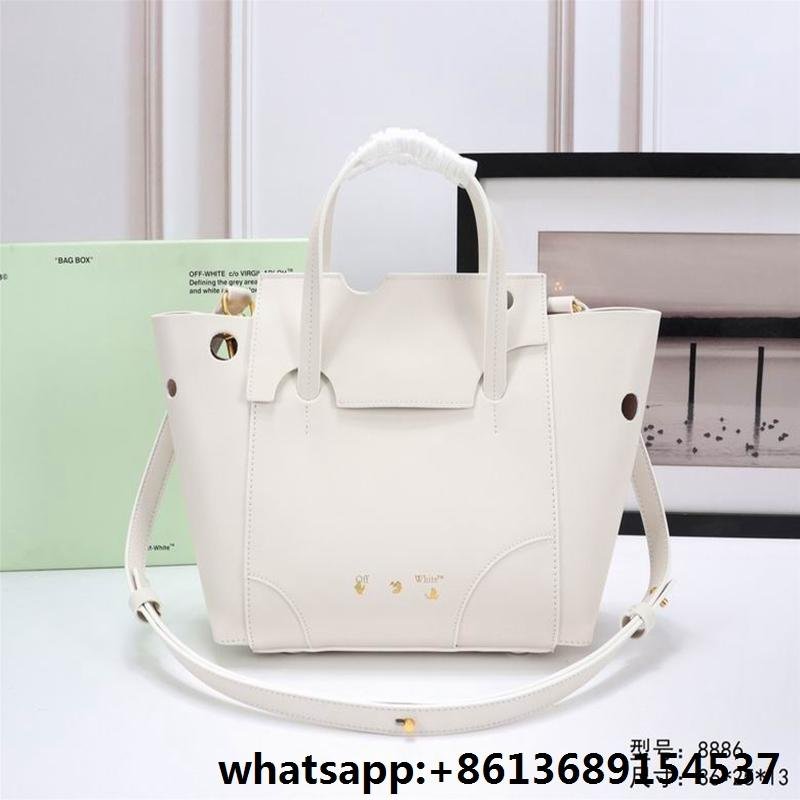 off-white binder clip flap bag,off-white bag,off-white Jitney leather handle bag 2