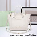 off-white binder clip flap bag,off-white bag,off-white Jitney leather handle bag 2