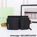 off-white binder clip flap bag,off-white bag,off-white Jitney leather handle bag 9