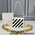 off-white binder clip flap bag,off-white bag,off-white Jitney leather handle bag 11