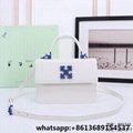 off-white binder clip flap bag,off-white bag,off-white Jitney leather handle bag 18