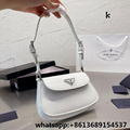 cleo brushed leather mini bag white