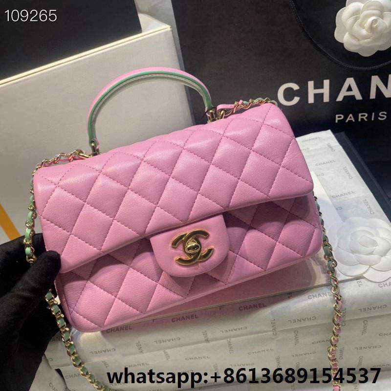  brand CC logo caviar Quilted flap,classic flap bag,wholesale brand women bag 4