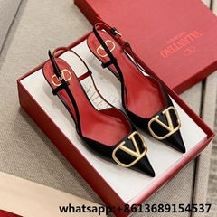 Vlogo signature Satin slingback pumps 80mm for woman,          heels,