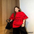 oversized logo-print cotton tshirt            logo tee shirt            top high 1