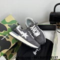 bape shoes black      bape shoes A bathing Ape leather sneakers  9