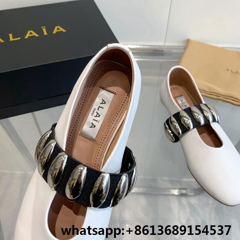 AlAIA designer shoes for women ballet flats Alaia bombe sandals 3