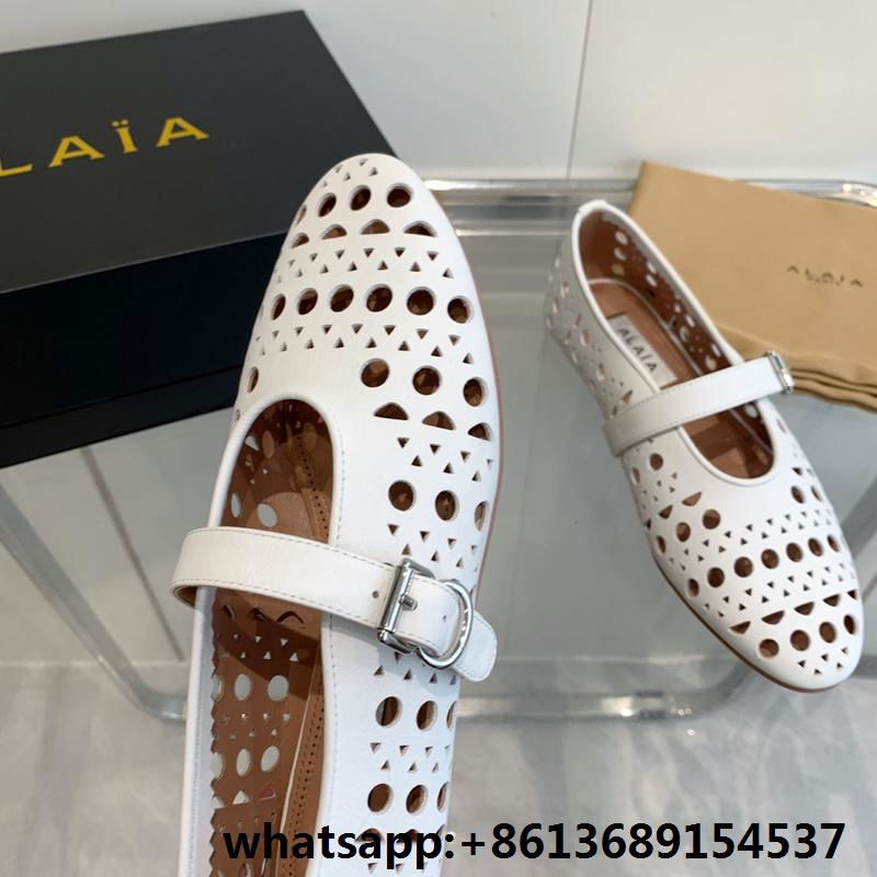 AlAIA designer shoes for women ballet flats Alaia bombe sandals 5