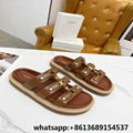        tippi slides        leather sandals        triomphe slides women cheap 1