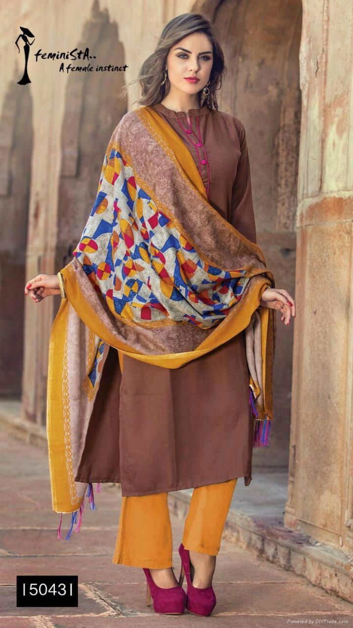 Pashmina kurtis with Dupatta 5