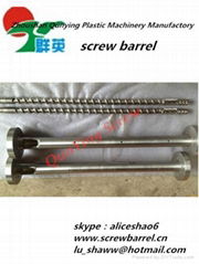 PVC PP PE bimetallic screw barrel for