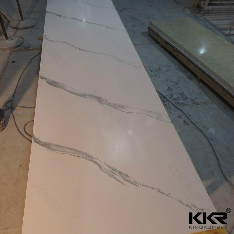 Factory top sale texture pattern solid surface engineered big slab