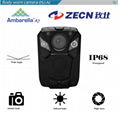 Waterproof IP68 body worn camera with laser position