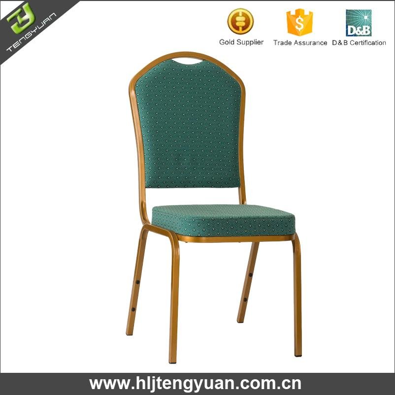 Metal dining banquet chair