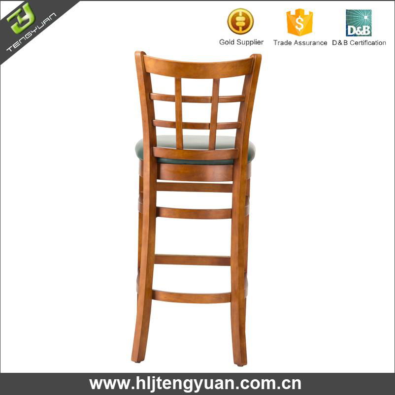 Wholesale T290B Outdoor WorkWell Wooden Cheap Used Bar Stools 3
