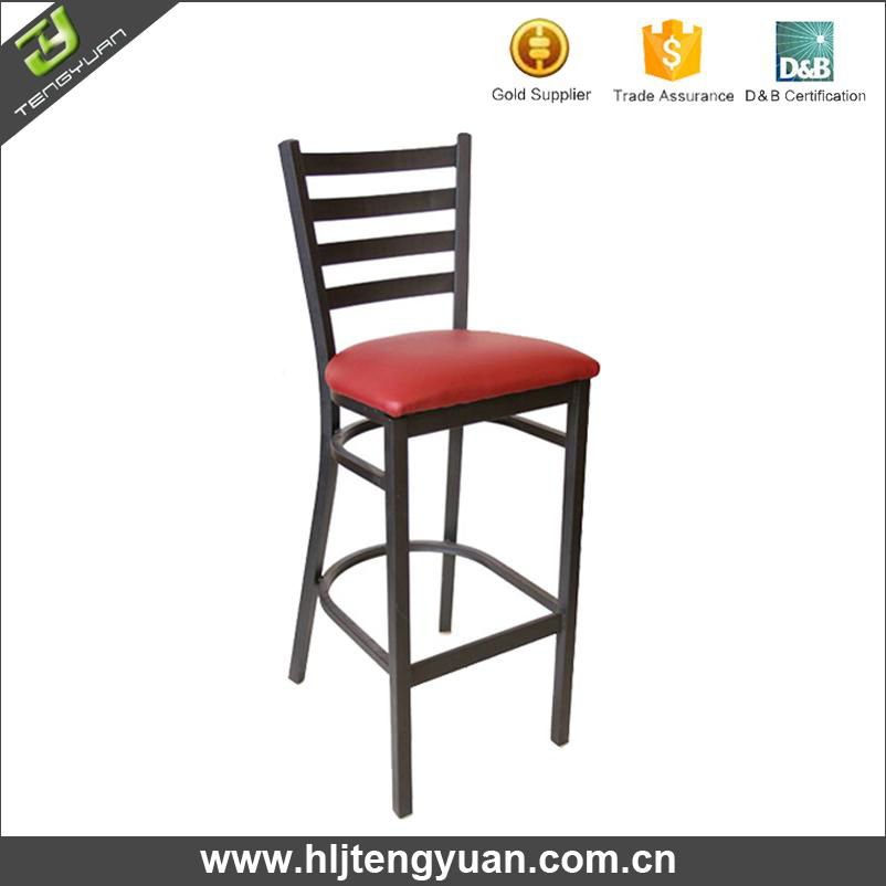 T145B Commercial Used Metal Cheap Bar Stool 5