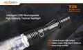 Intelligent rechargeable tactical flashlight T30 1