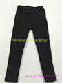 good stretch soft denim cotton leggings children fur lined warm pants 2