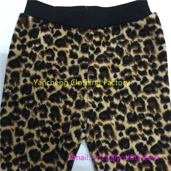  OEM patterns fleece fur lining leggings for kids more than 100 design thick chi 5