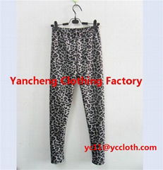 OEM design leopard print warm fur lined