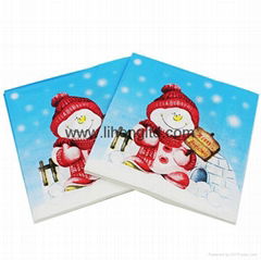 Christmas paper napkin disposable paper napkin