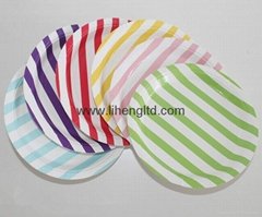 disposable 9 inch round paper plate 