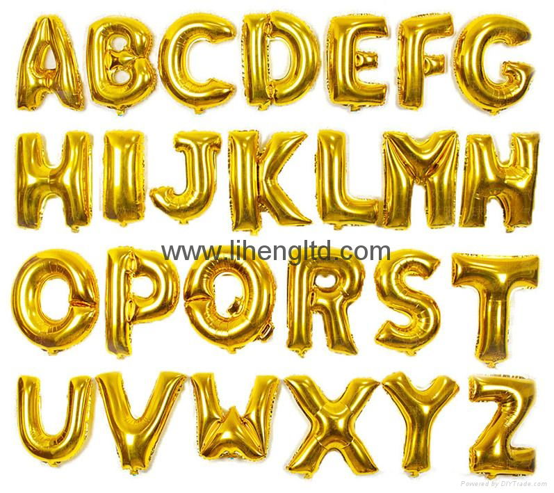 Letter Alphabet Foil balloon Party Decoration A-Z