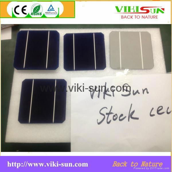 A grade 125mmx125mm 5inch 2BB monocrystalline solar cells with 2.8-2.93w