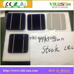 A grade 125mmx125mm 5inch 2BB monocrystalline solar cells with 2.8-2.93w