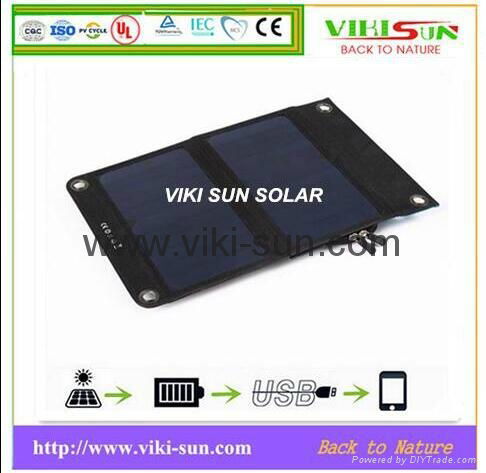 12W 5V portable solar charger with high efficiency  2