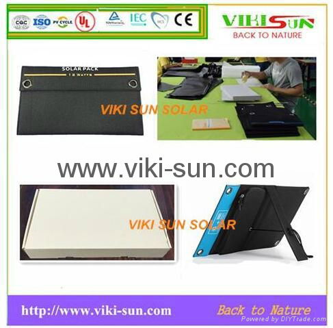 12W 5V portable solar charger with high efficiency  3