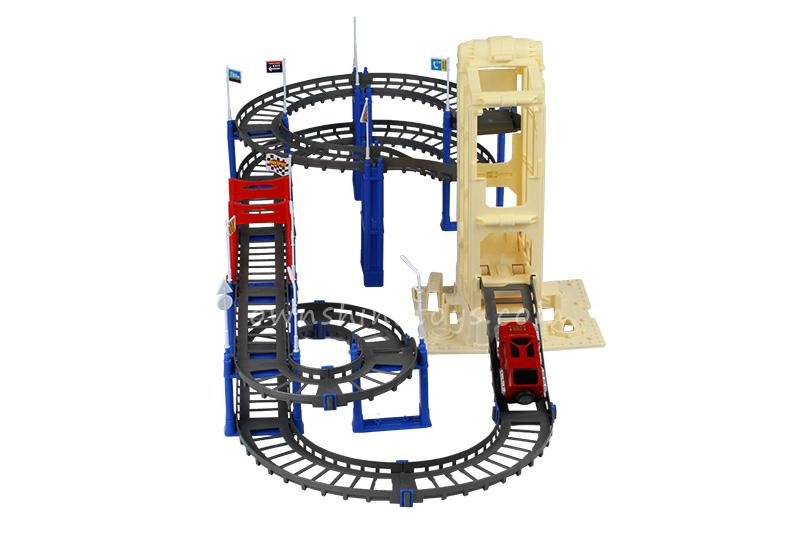 plastic electric diy race track railway toy 2