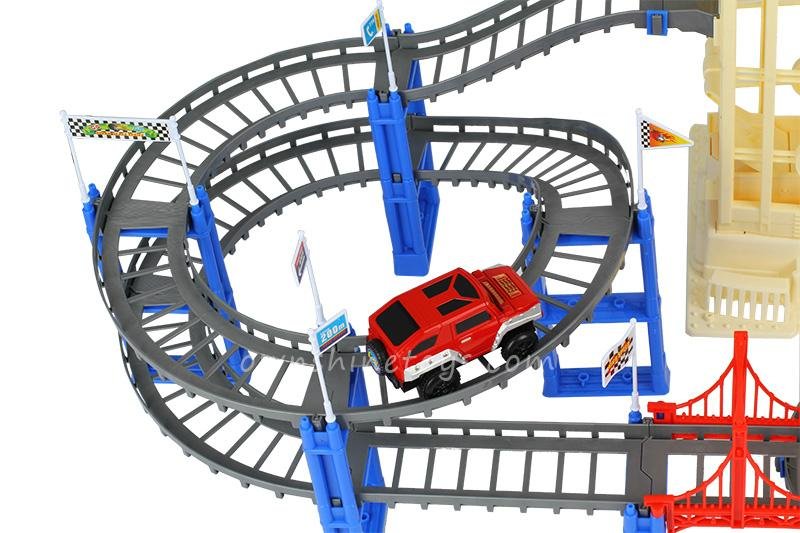 plastic electric diy race track railway toy 5