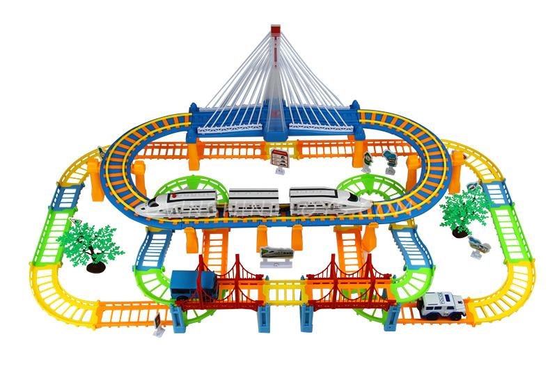 model train building block slot car toy