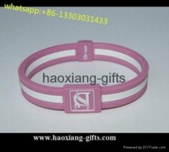 cheap custom silicone wristbands with debossed or embossed logo 202*15*2mm