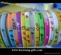 cheap custom silicone wristbands with debossed or embossed logo 202*15*2mm 3