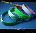 No Minimum Custom Debossed and Ink Filled 1 Inch Silicone Wristband 3