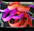 No Minimum Custom Debossed and Ink Filled 1 Inch Silicone Wristband 2